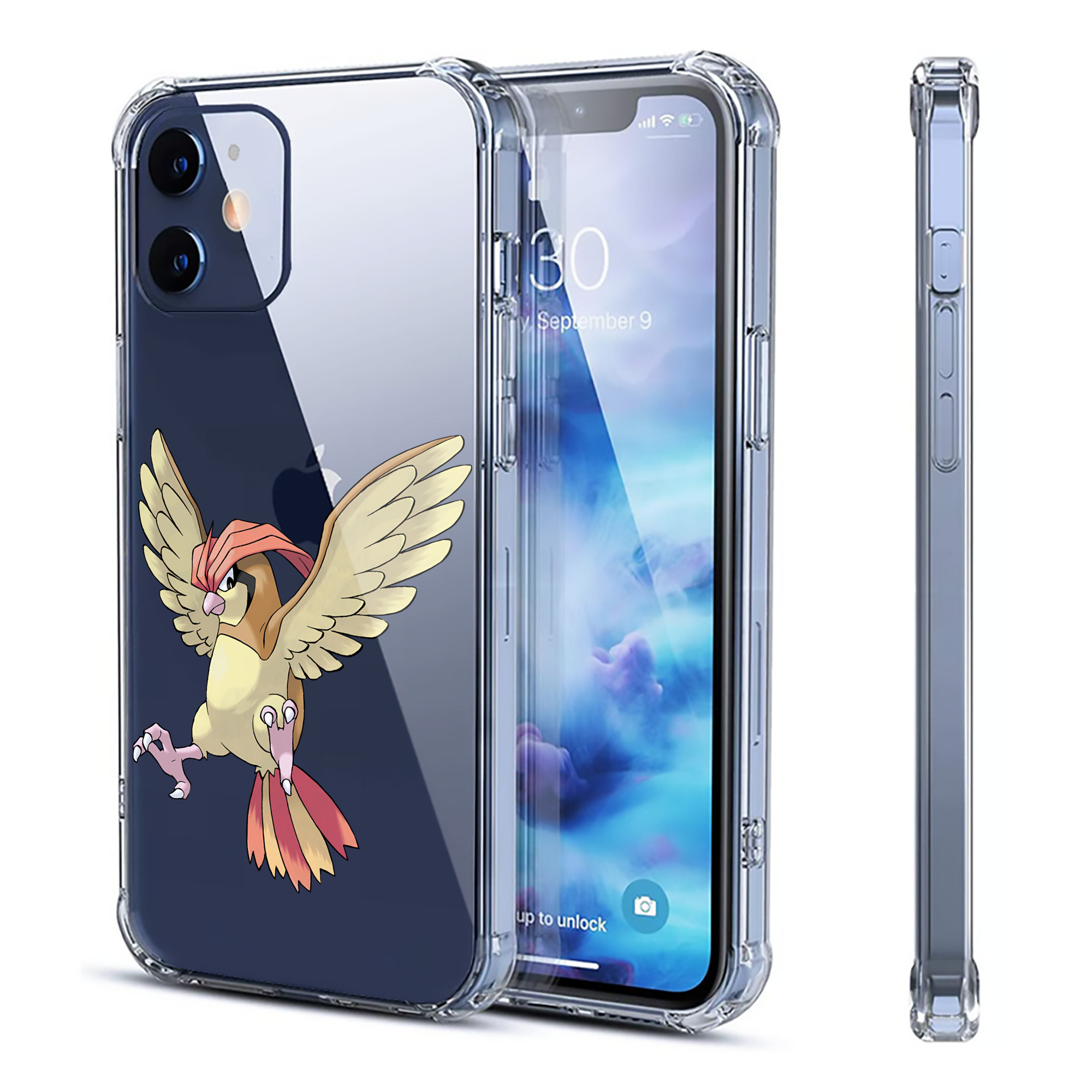 （画像用） ポケットモンスター Pokémon 【iPhone 12シリーズ対応】透明スマホケース（クリアソフトケース）